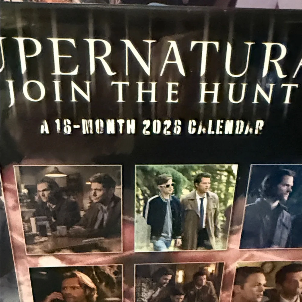 ⭐️⭐️SALE⭐️⭐️Supernatural 2026 Wall Calendar- 16 month with BONUS POSTER included